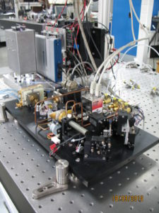 Prototype laser isotope ratio-meter in development.